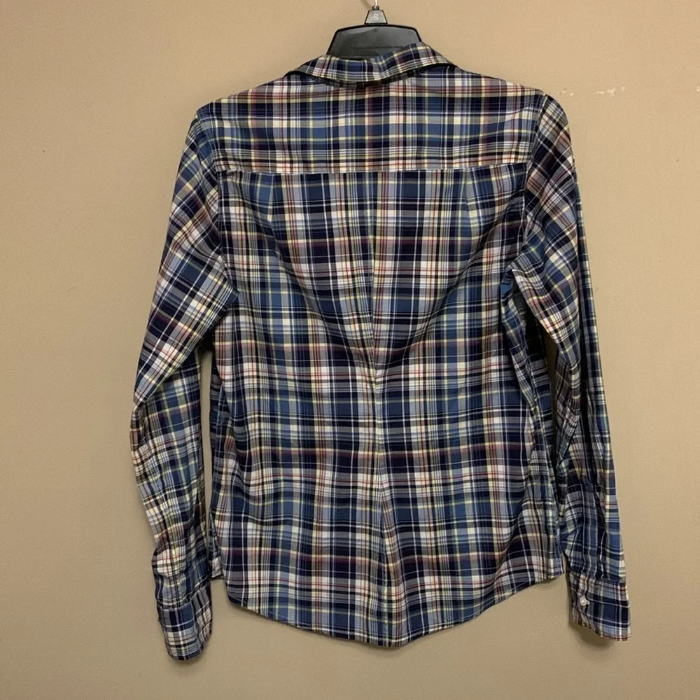 Frank & Eileen Barry Women’s Tailored Fit Plaid Medium Button-Up Shirt Western